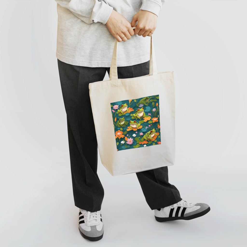 sagimoriのカエルアート Tote Bag