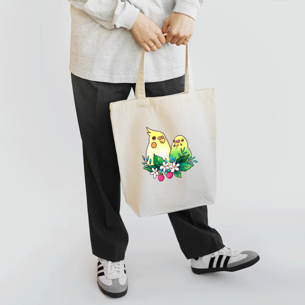 甘えん坊オカメインコのラズベリーインコ Tote Bag