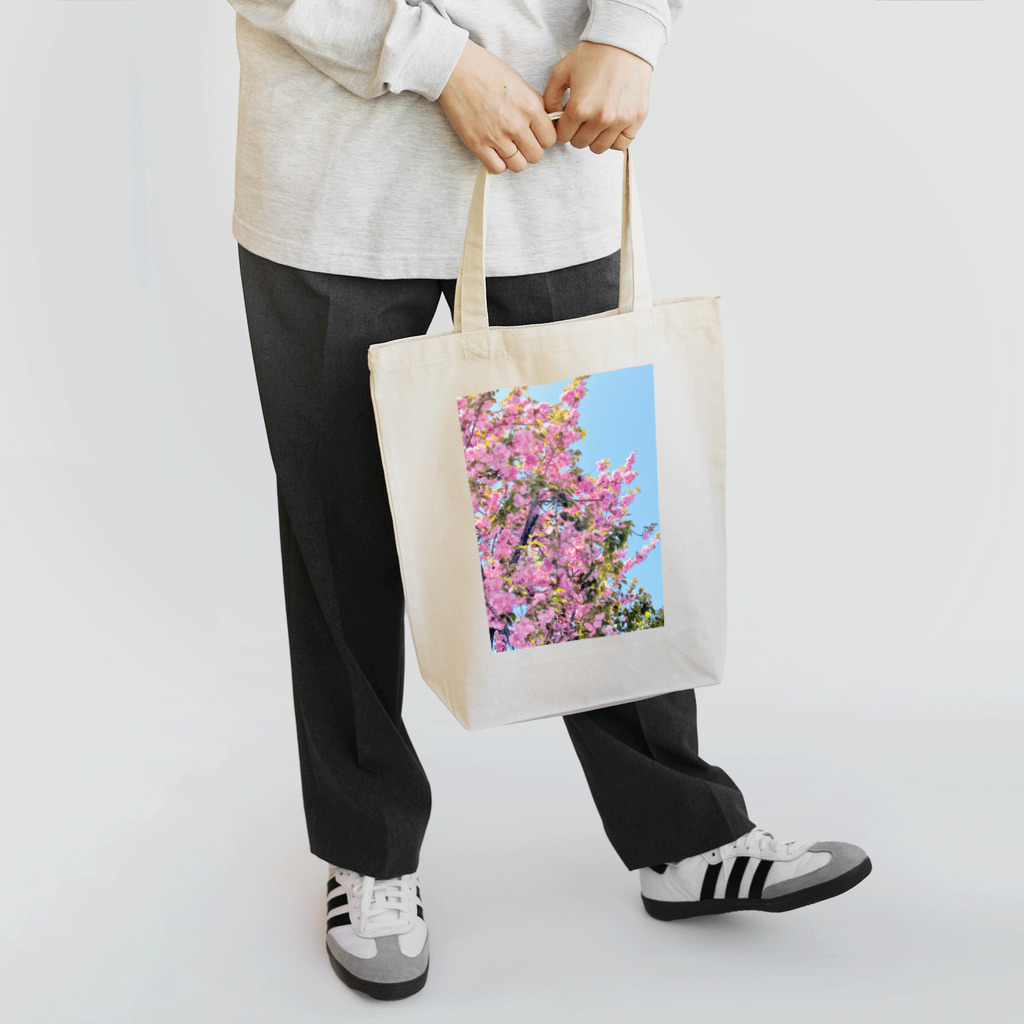 miukissimoの青空と八重桜 Tote Bag