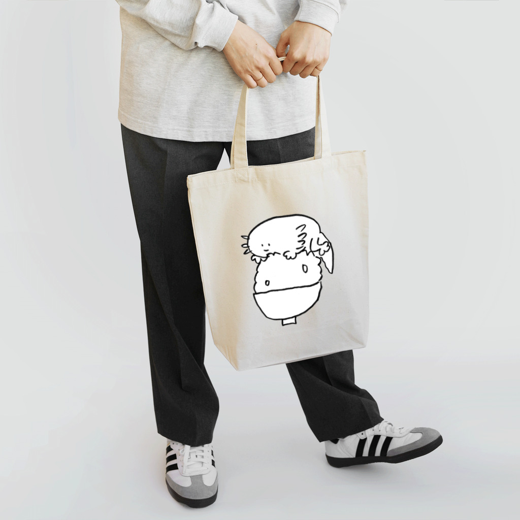 暗黒電波美術家偽山のロートルちゃん(ごはん) Tote Bag