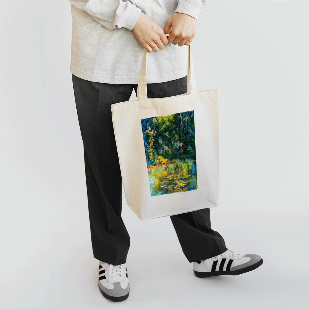 世界の絵画アートグッズのクロード・モネ 《睡蓮の池の片隅》 Tote Bag