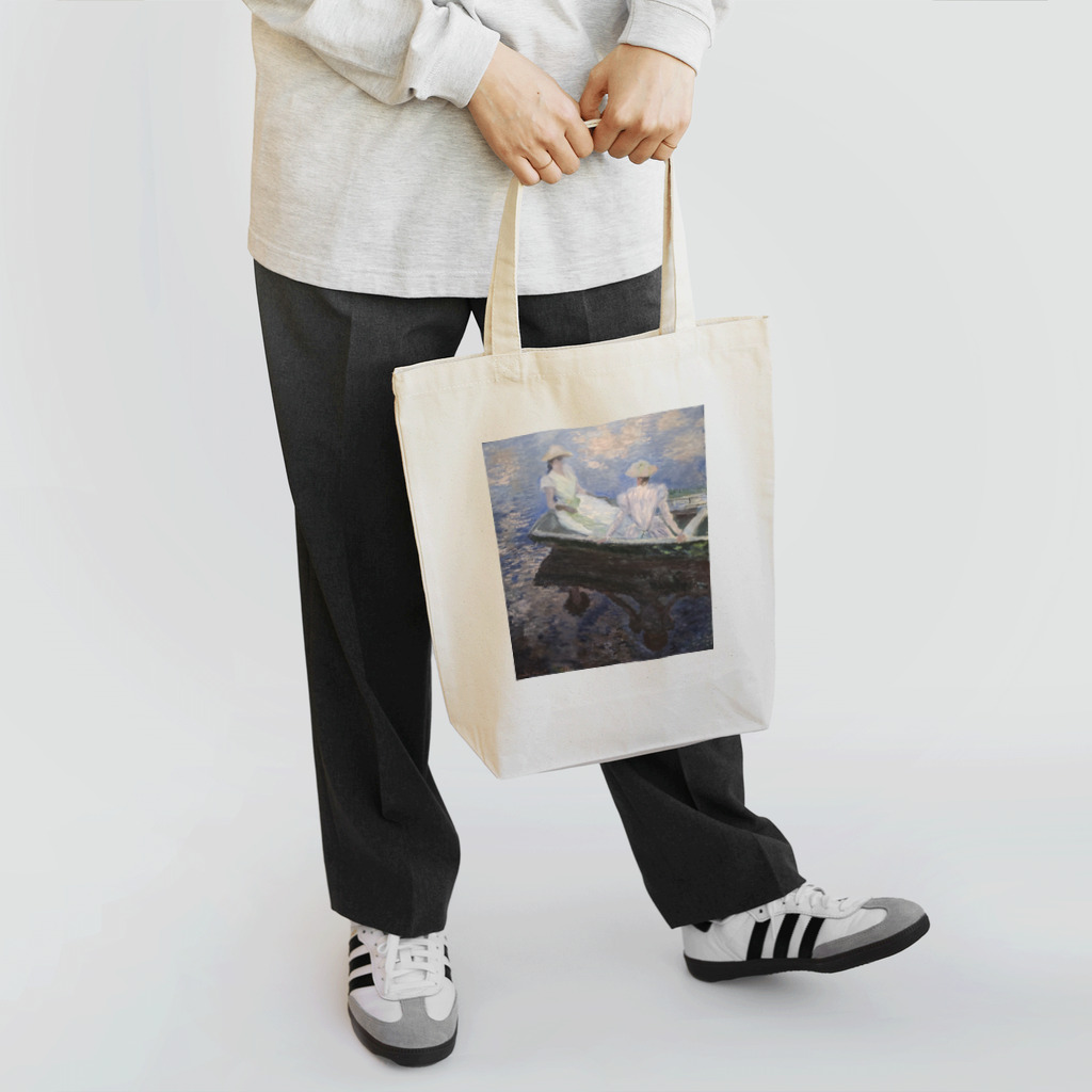 アートTシャツ 名画グッズのクロード・モネの『舟遊び』 Tote Bag