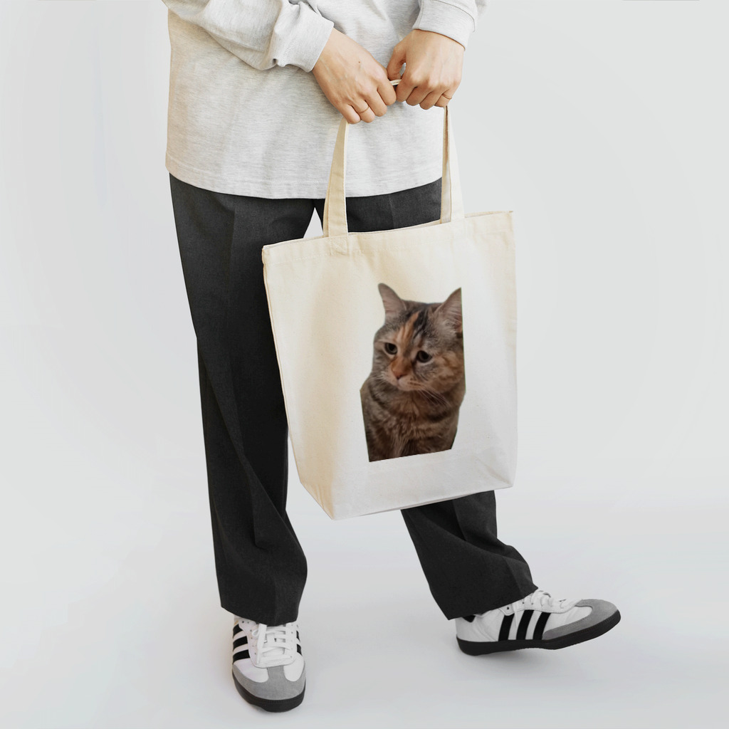 猫ミームグッズの【猫ミーム】叱られる猫 トートバッグ