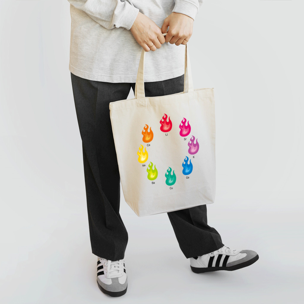 kimchinのカラフルな炎色反応 Tote Bag