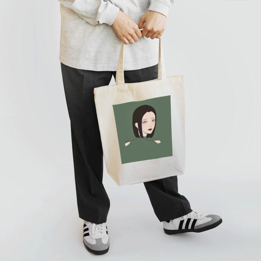 よずるの緑色の女の子 Tote Bag