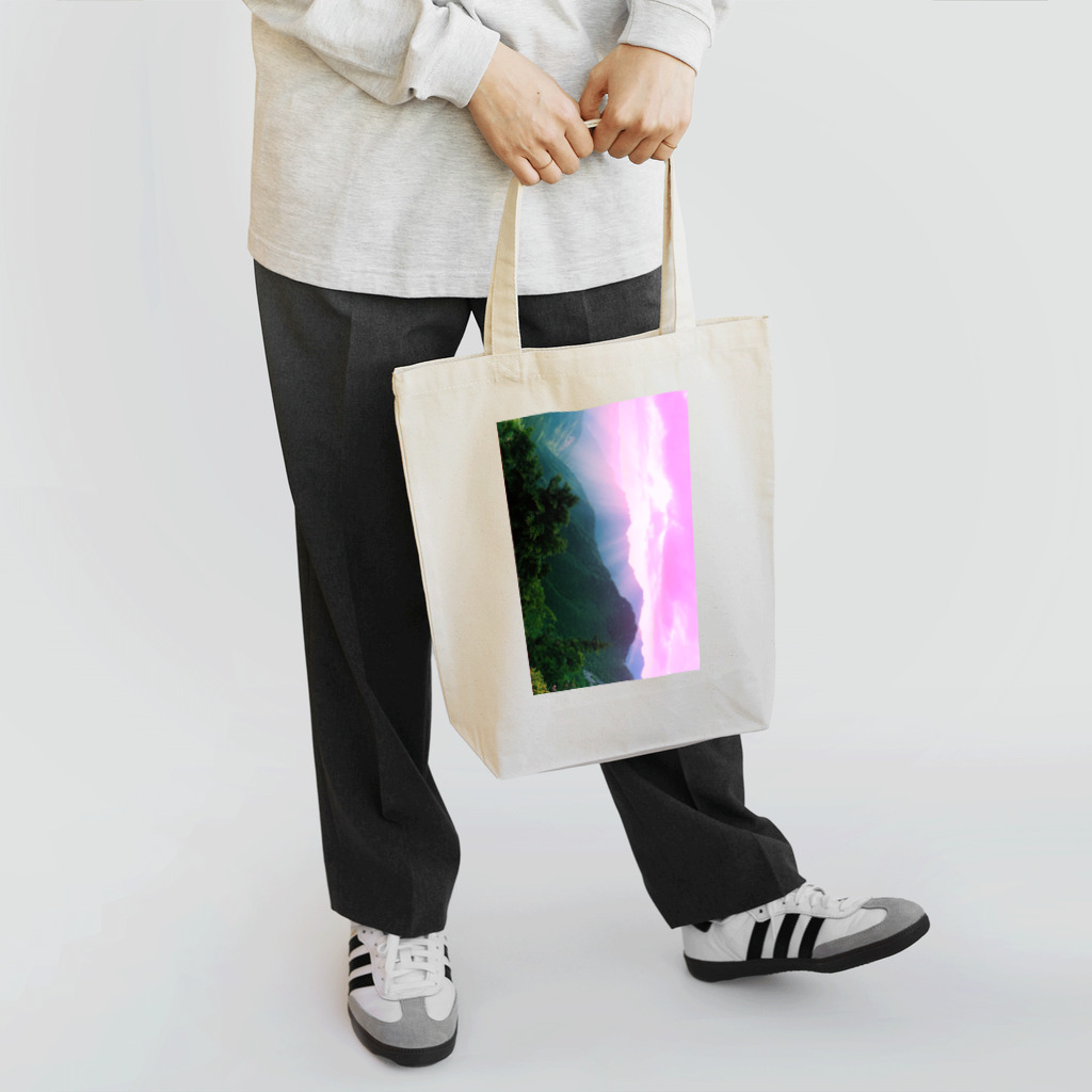 きんぐぅのイラストの日の出 Tote Bag