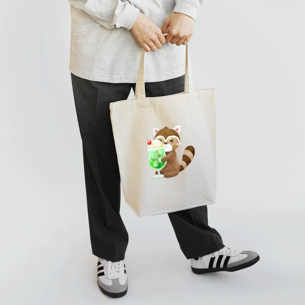 Heatfull_SOYOKAZEのクリームソーダ×レッサーパンダくん Tote Bag