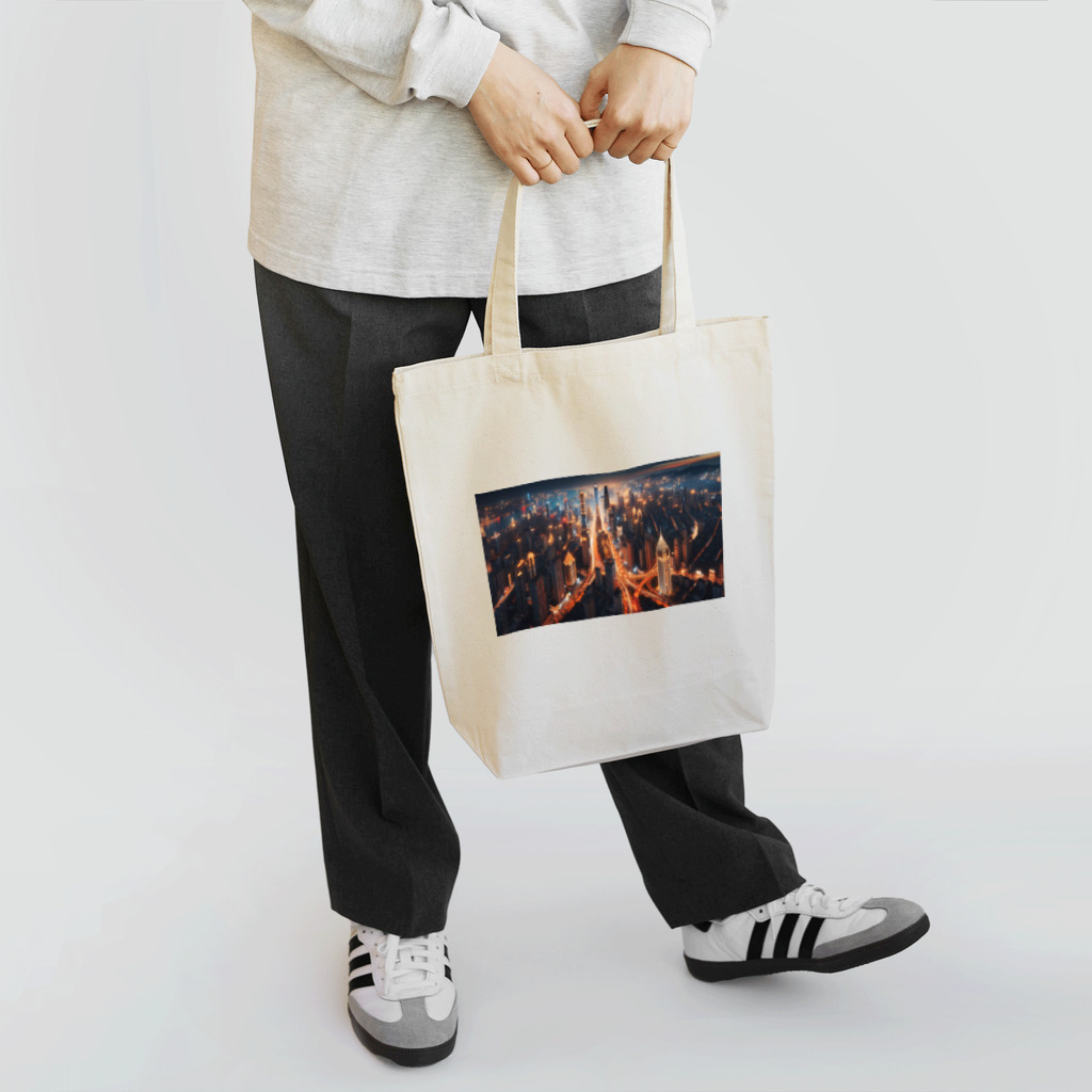 Jonnybanbanの美しい都会の夜景 Tote Bag