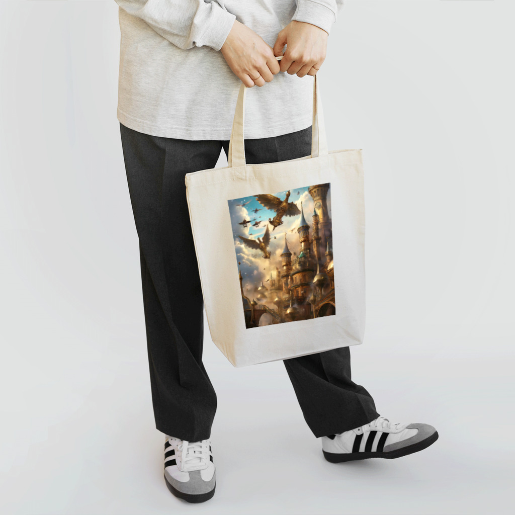 路傍の石の幻想世界の空港 Tote Bag