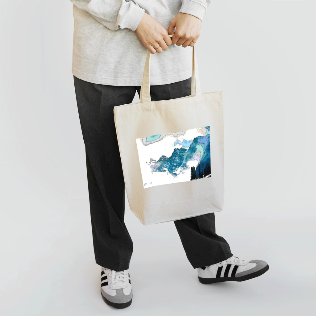 moonIbizaのSilk Morning Reflection Tote Bag