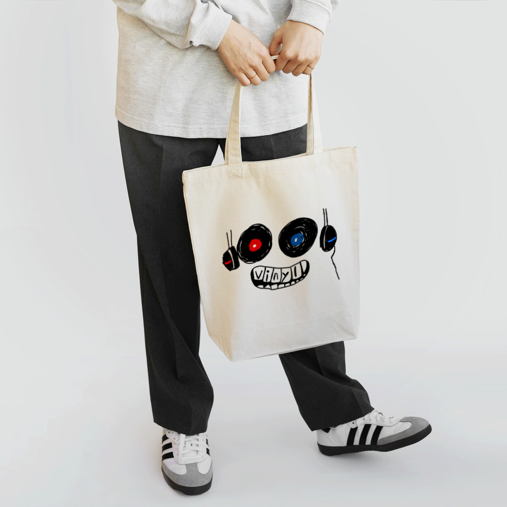 ym303bass オフィシャルショップのアナログレコードの顔 Tote Bag