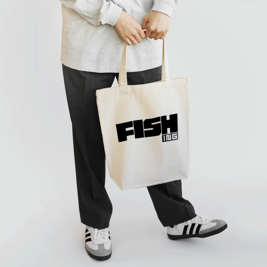 おもしろいTシャツ屋さんのFISHING　釣り　FISH　 トートバッグ
