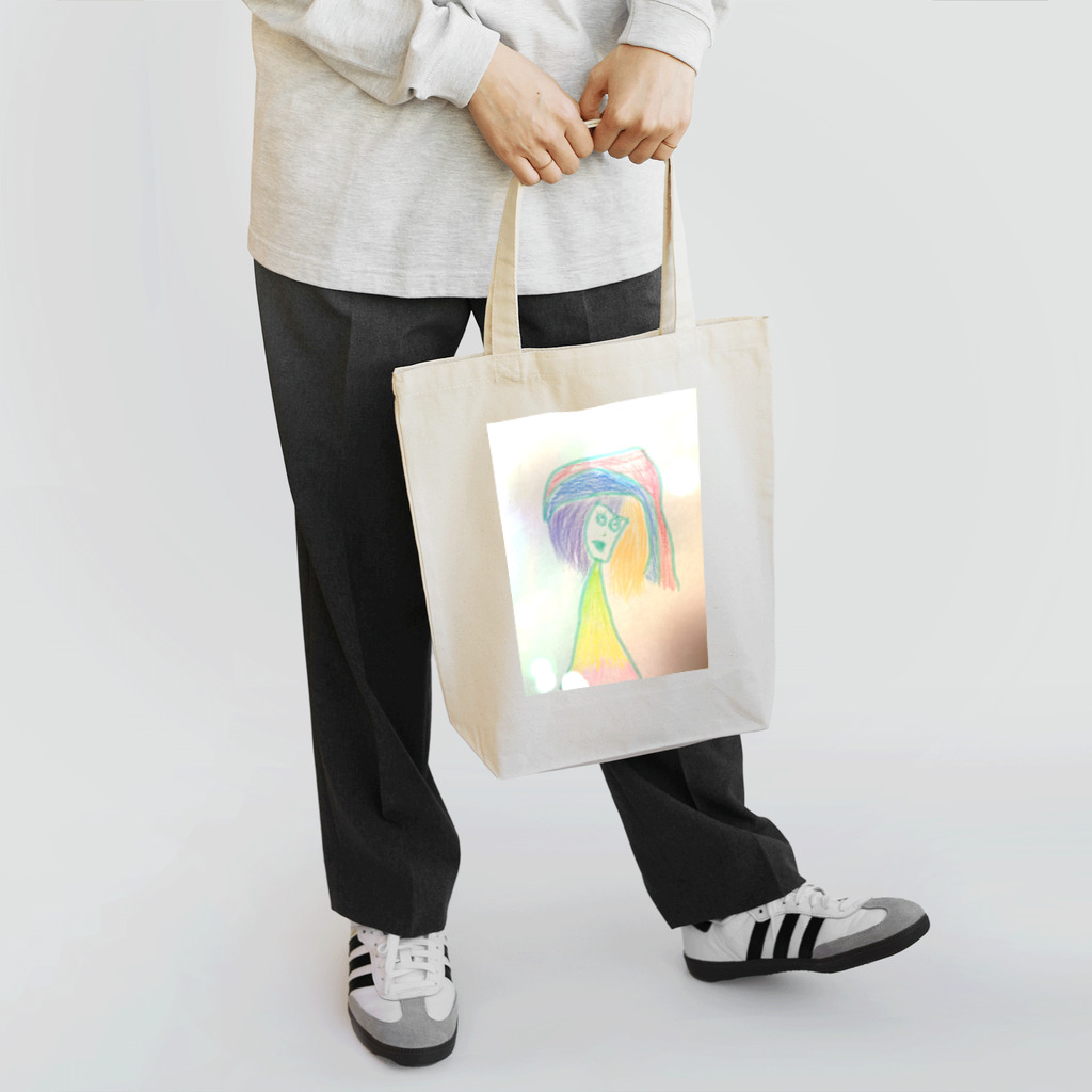 青い鳥のNijiko-chan Tote Bag