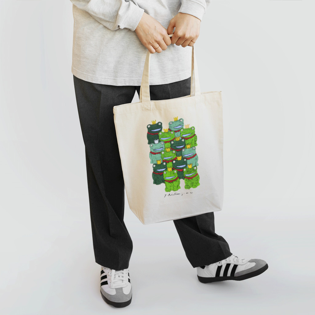 版画家・北嶋勇佑のかえる・王様 Tote Bag