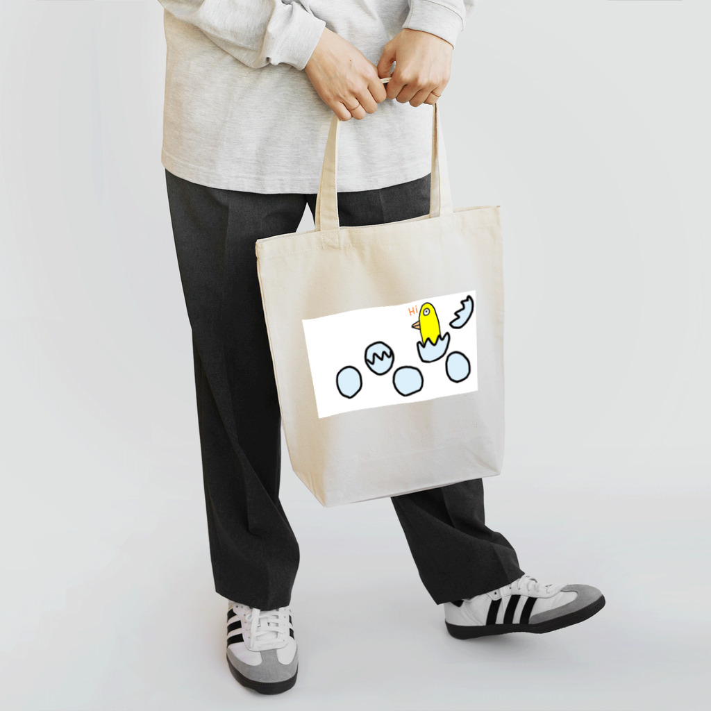 画伯ショップの鳥の誕生 Tote Bag