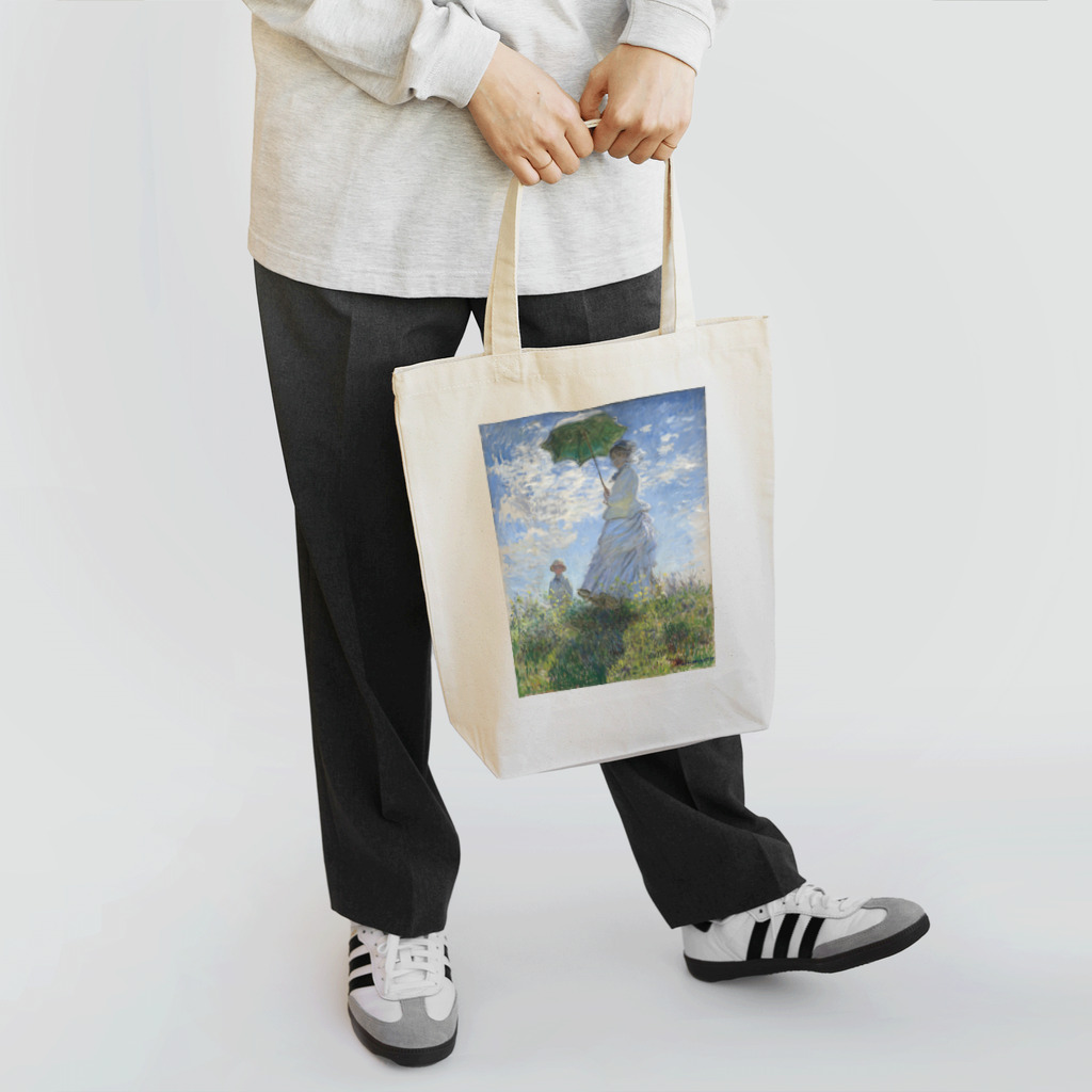 Dartroomの散歩、日傘をさす女　クロードモネ Tote Bag