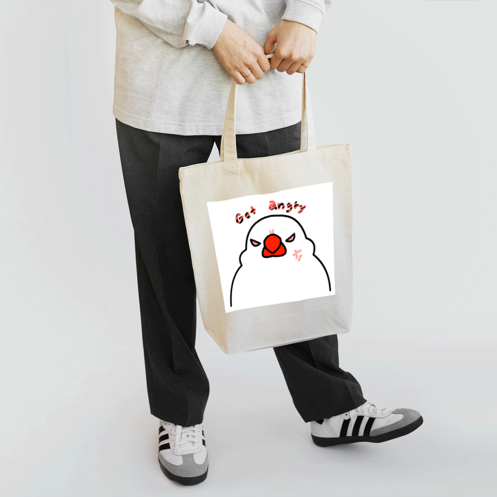 07（rena）のことりショップの怒りの文鳥 Tote Bag