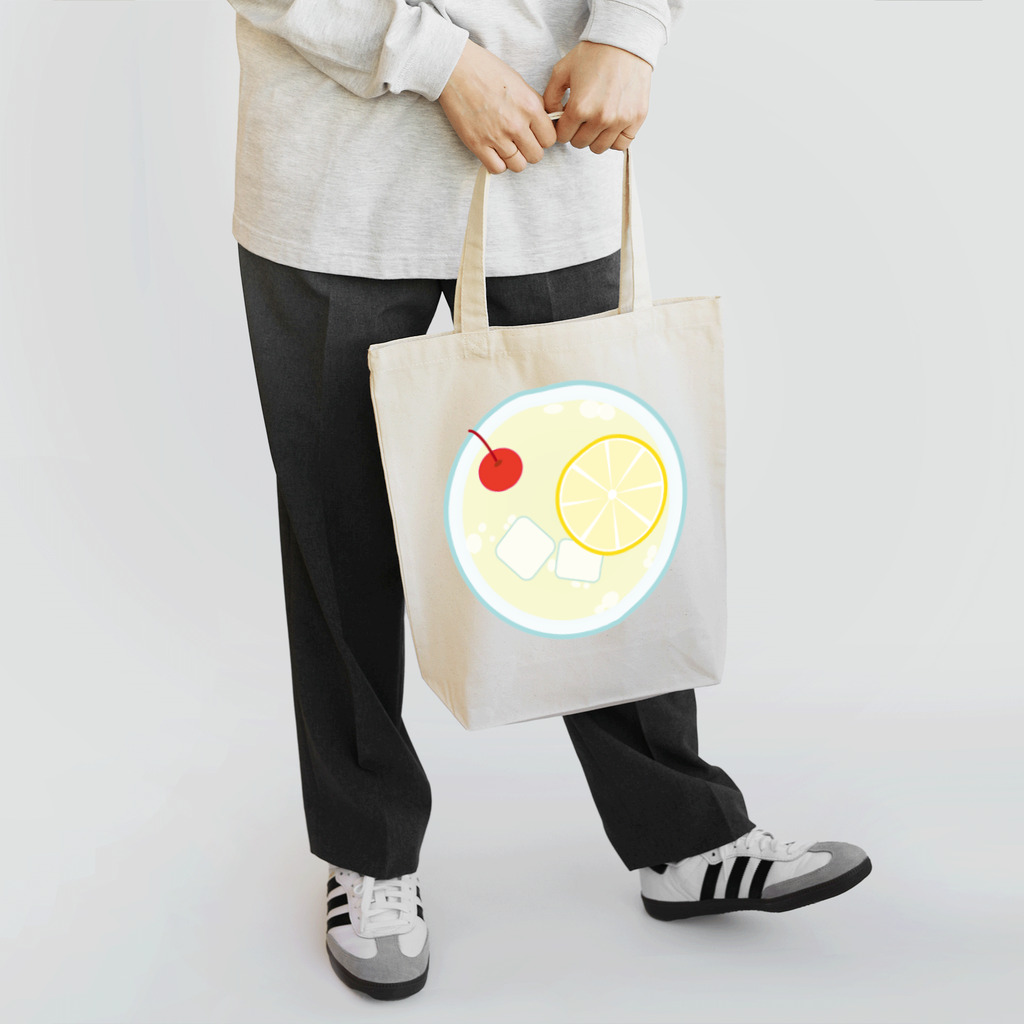 めるしのレモンスカッシュの平面図 トートバッグ