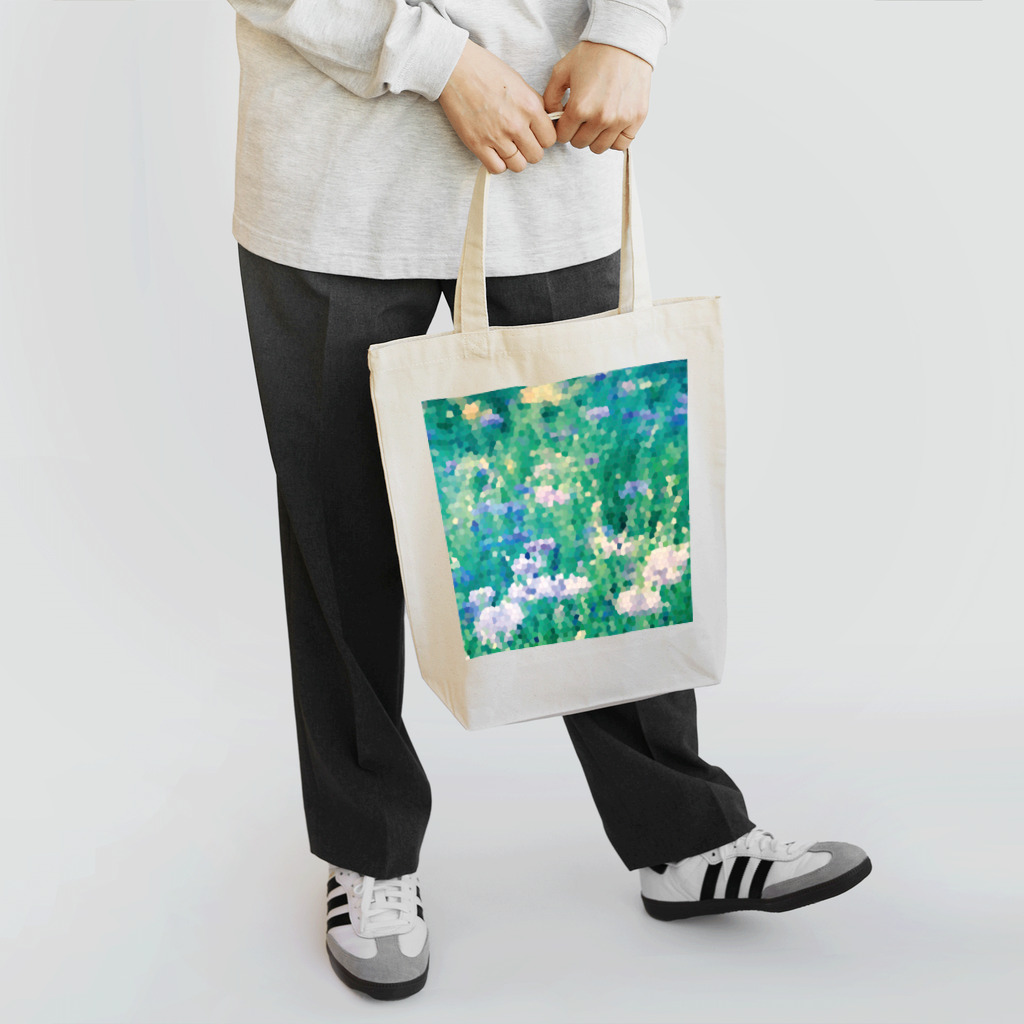 azu_ki_anのモザイク・フラワーkiku Tote Bag