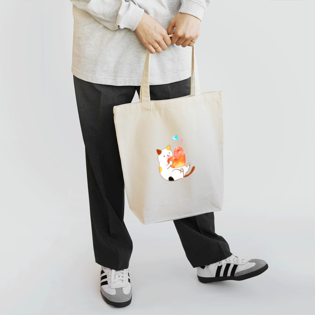 にぼしとねこのハートとねこ Tote Bag