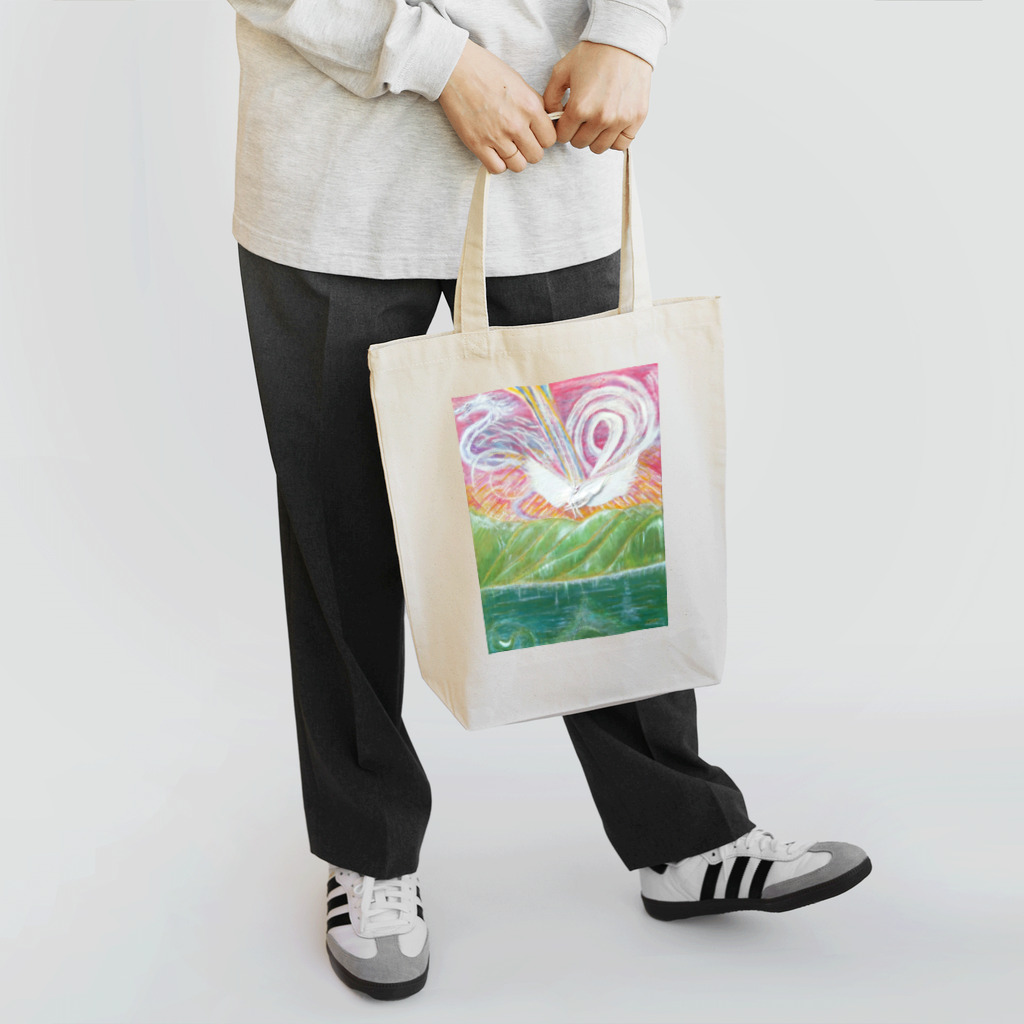 Dragon Galleryの虹を繋いで Tote Bag