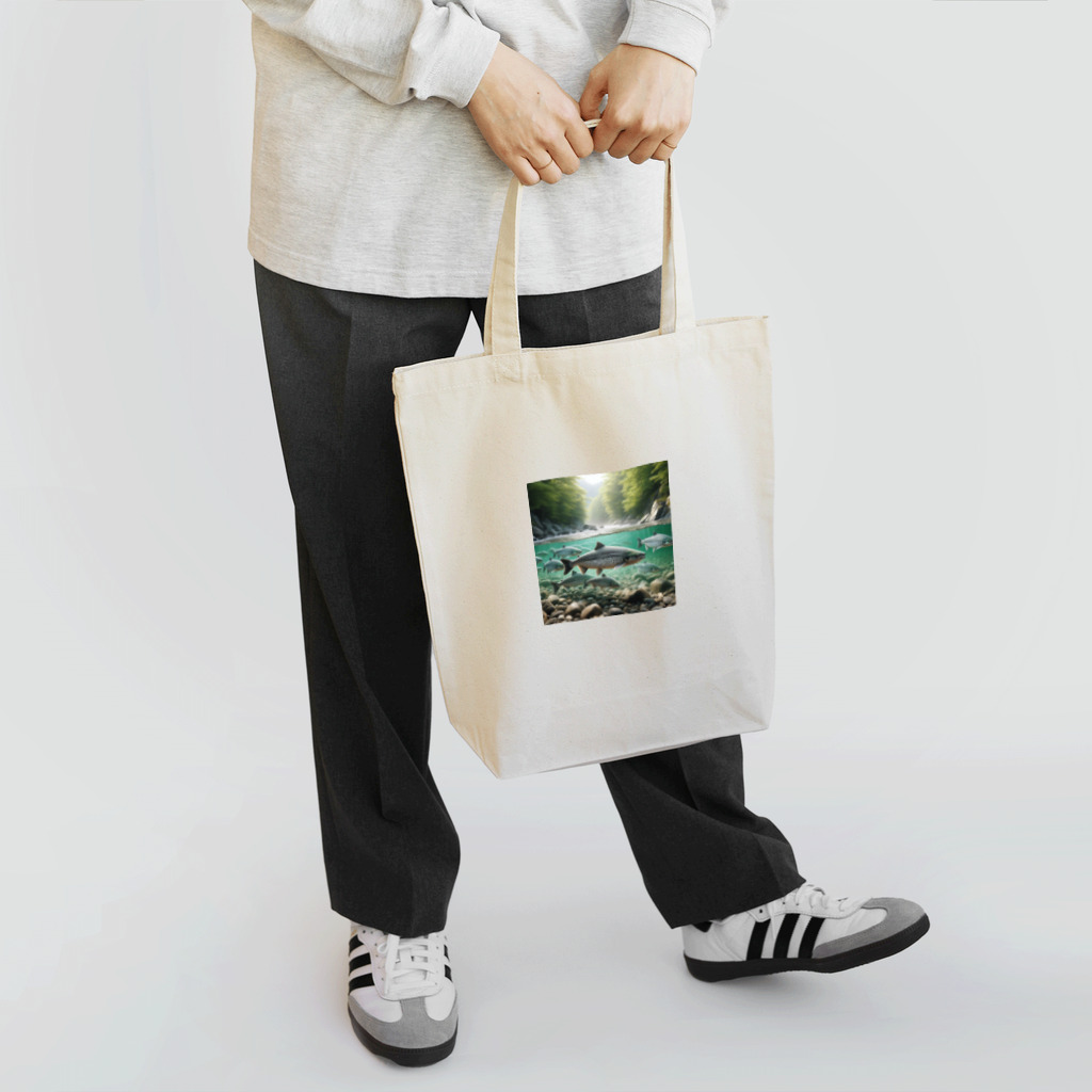 camembertcheeseのサーモングッズ Tote Bag