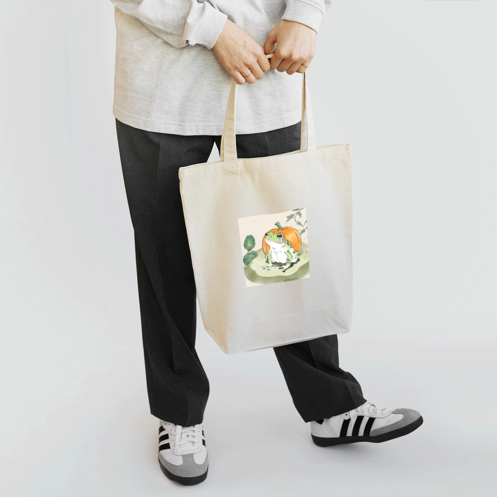 aoking_の和カエルかぼちゃ2 Tote Bag