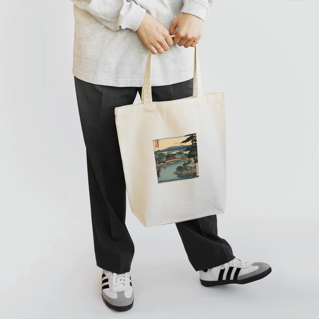 shopエムの富士山の浮世絵風グッズ Tote Bag