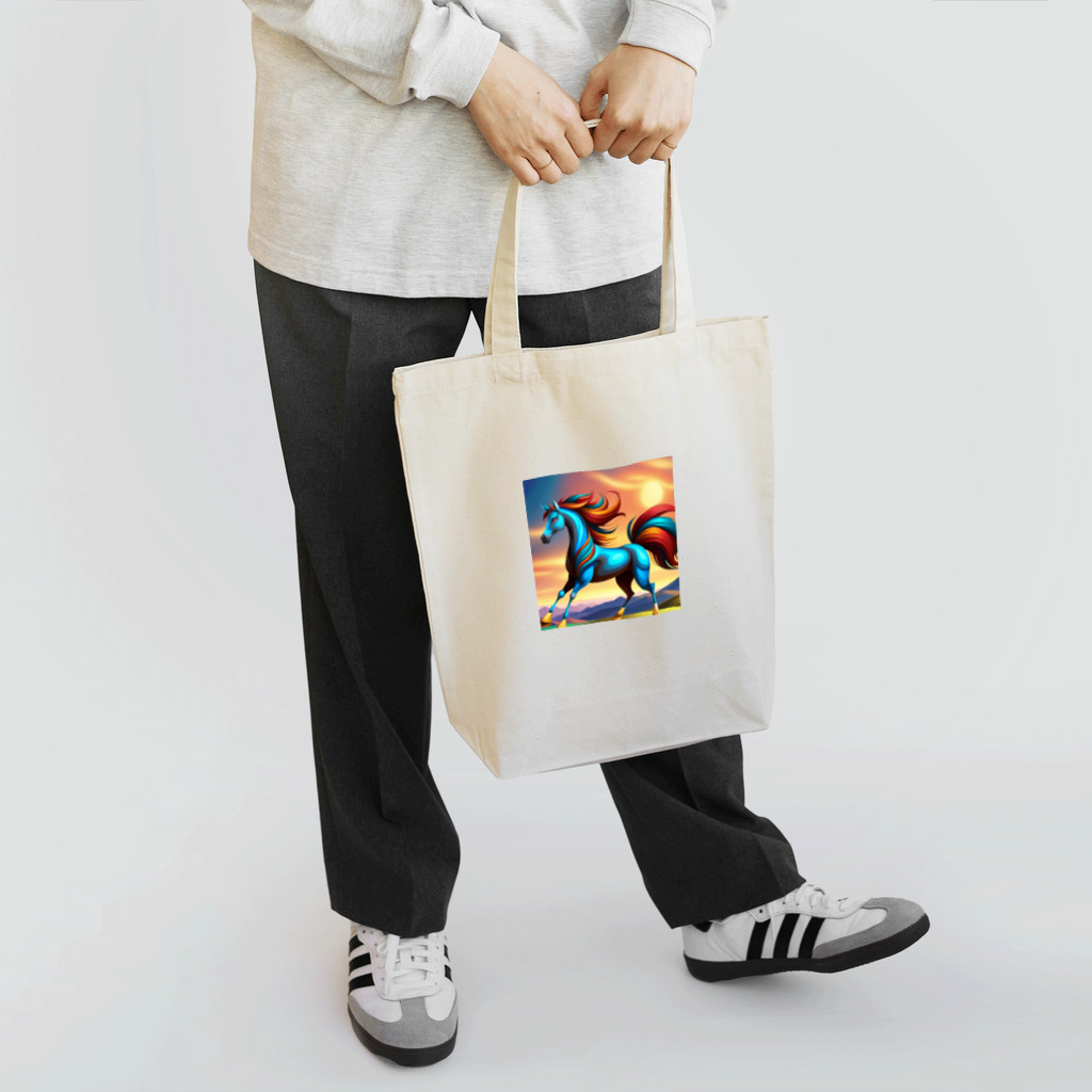 AIワクワクのイラストのうま Tote Bag