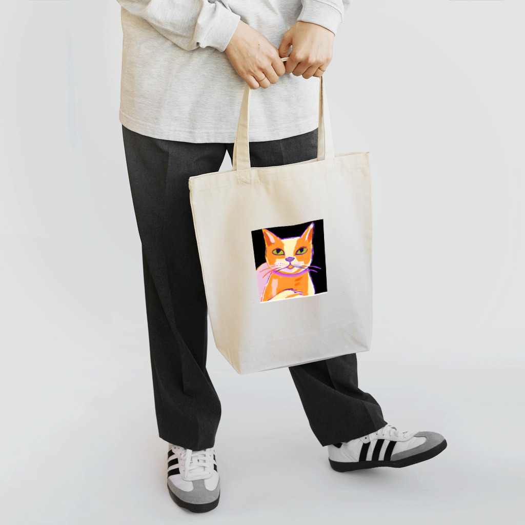 tefutefvの猫のイラストグッズ Tote Bag