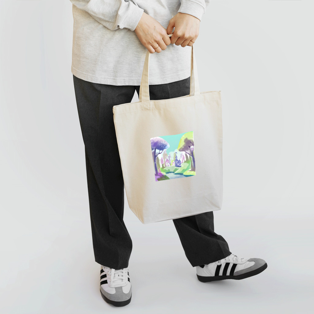 dxwtcrs94zの森のイラストグッズ Tote Bag