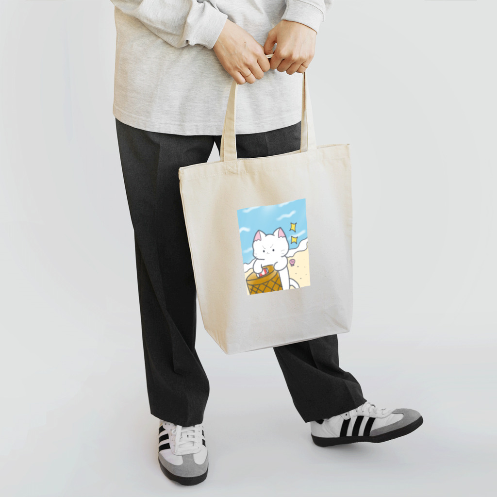 なくも/イラストレーターの今日は国際ビーチクリーンアップデー Tote Bag