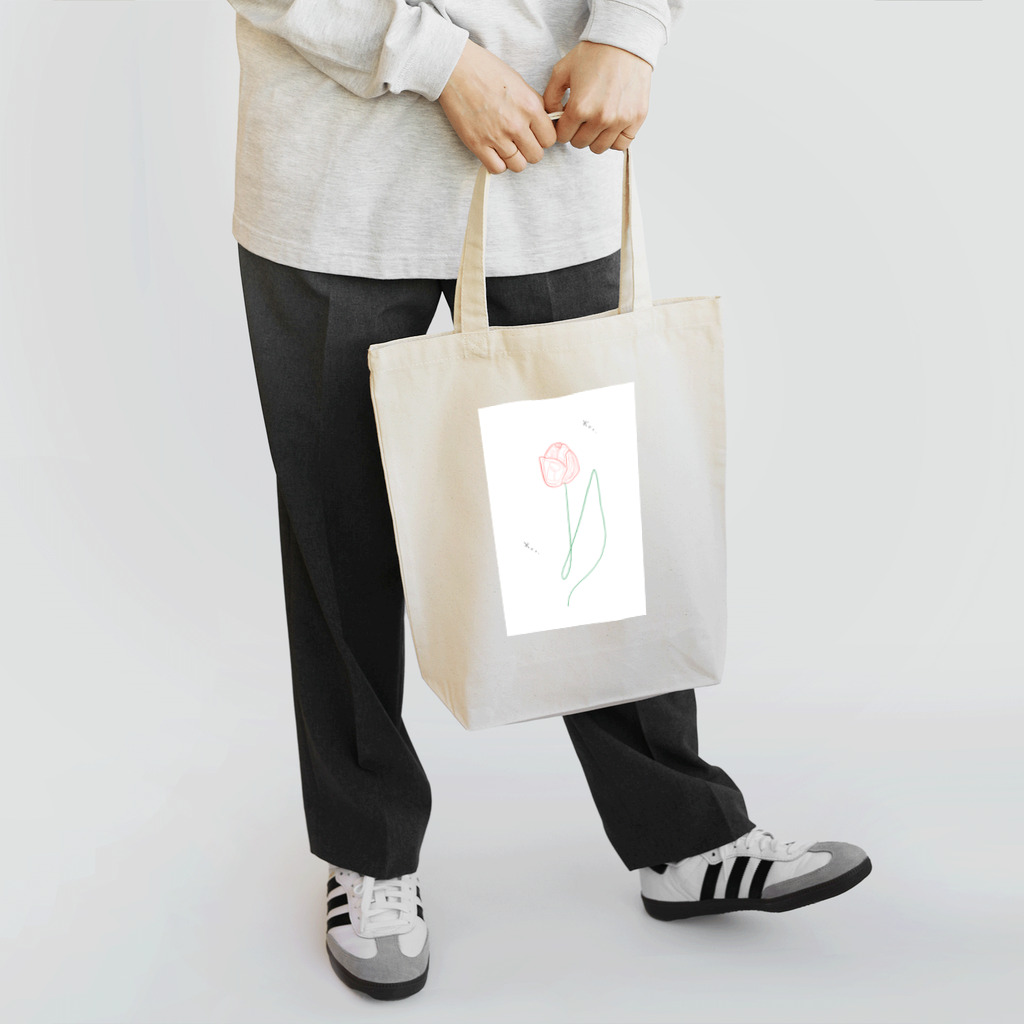 悠のショップのシンプルなチューリップ Tote Bag