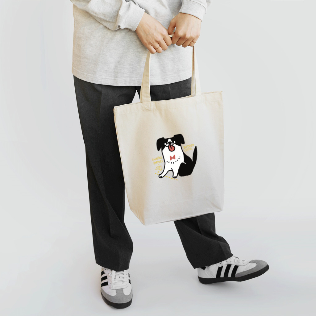 frankenji.storeのついに国境を越えたボーダーコリー Tote Bag