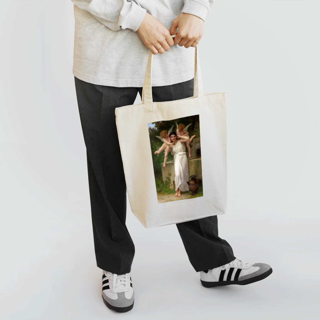 世界の絵画アートグッズのウィリアム・アドルフ・ブグロー《Youth》 トートバッグ