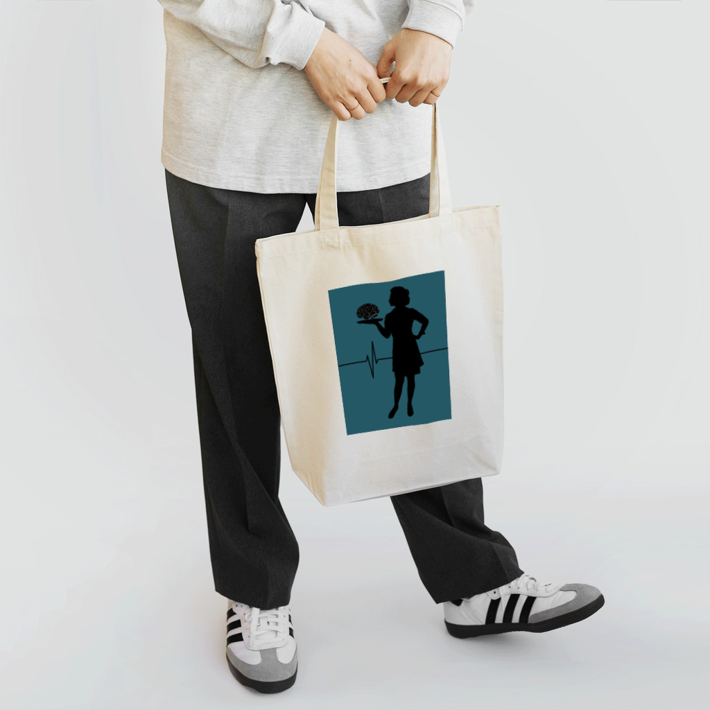 insparation｡   --- ｲﾝｽﾋﾟﾚｰｼｮﾝ｡の馬鹿は死んでも治らない(緑黒) Tote Bag