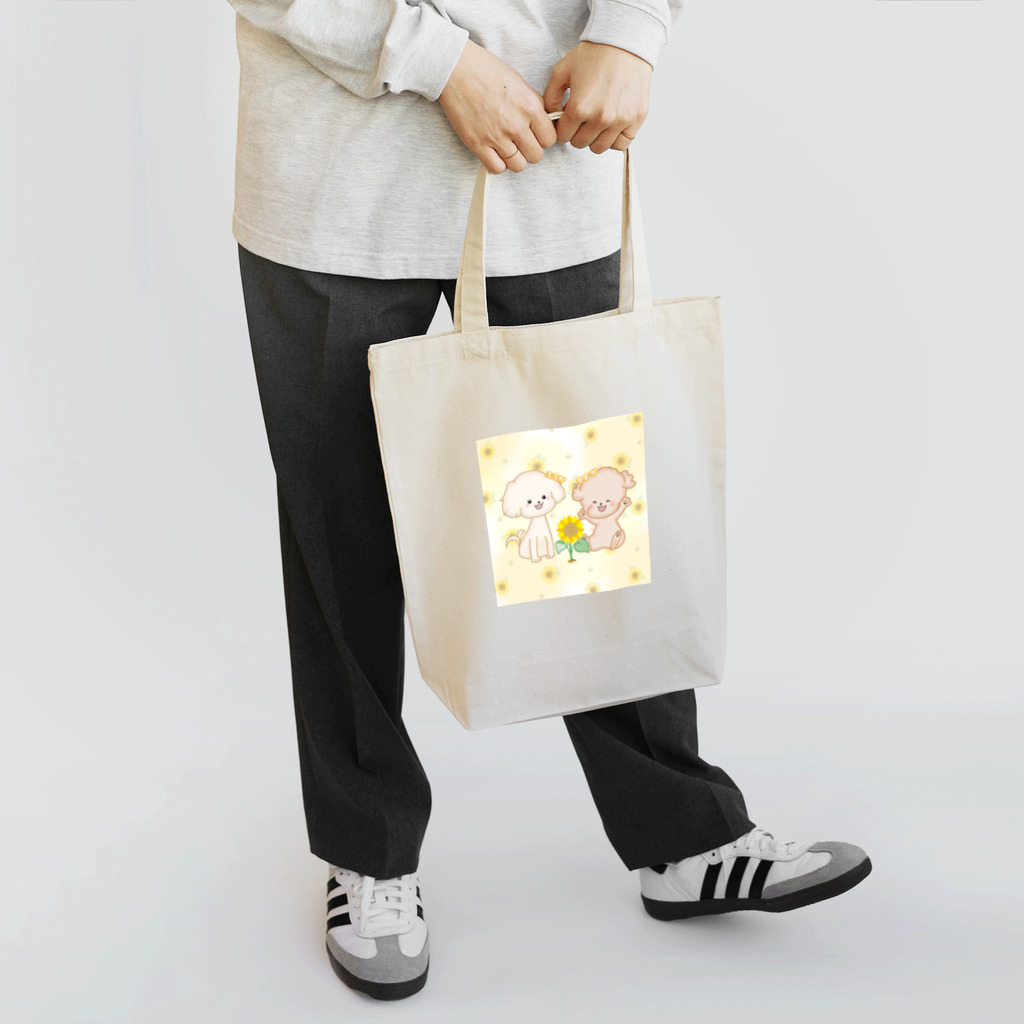 pote©o*  ハンドメイドドッグウェアの風香ちゃん 涼香ちゃん Tote Bag