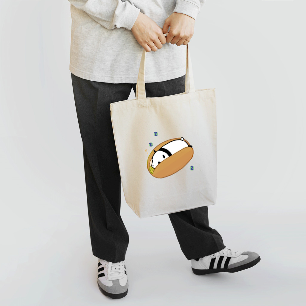 うさやの【パンダ】ぐっすり【ホットドッグ】 Tote Bag