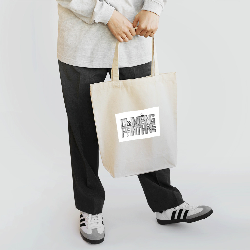 CLIMBING PANTHERのロゴデザイン　グレー Tote Bag