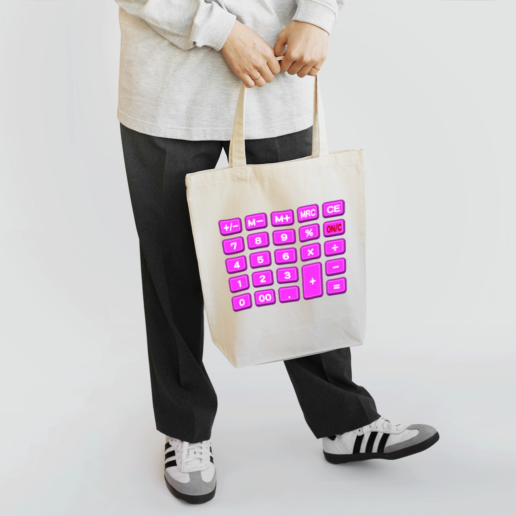 高速紙工業株式会社の電卓pink Tote Bag