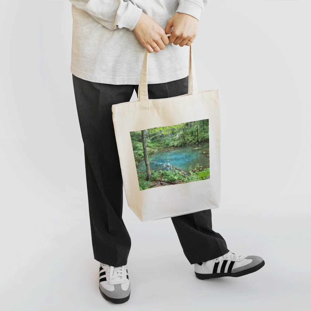 Pokkekkeの青い池 Tote Bag