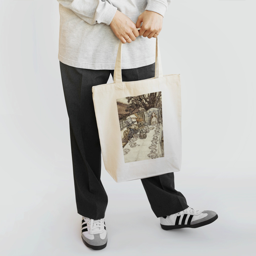 世界の絵画アートグッズのアーサー・ラッカム《不思議の国のアリス》 トートバッグ