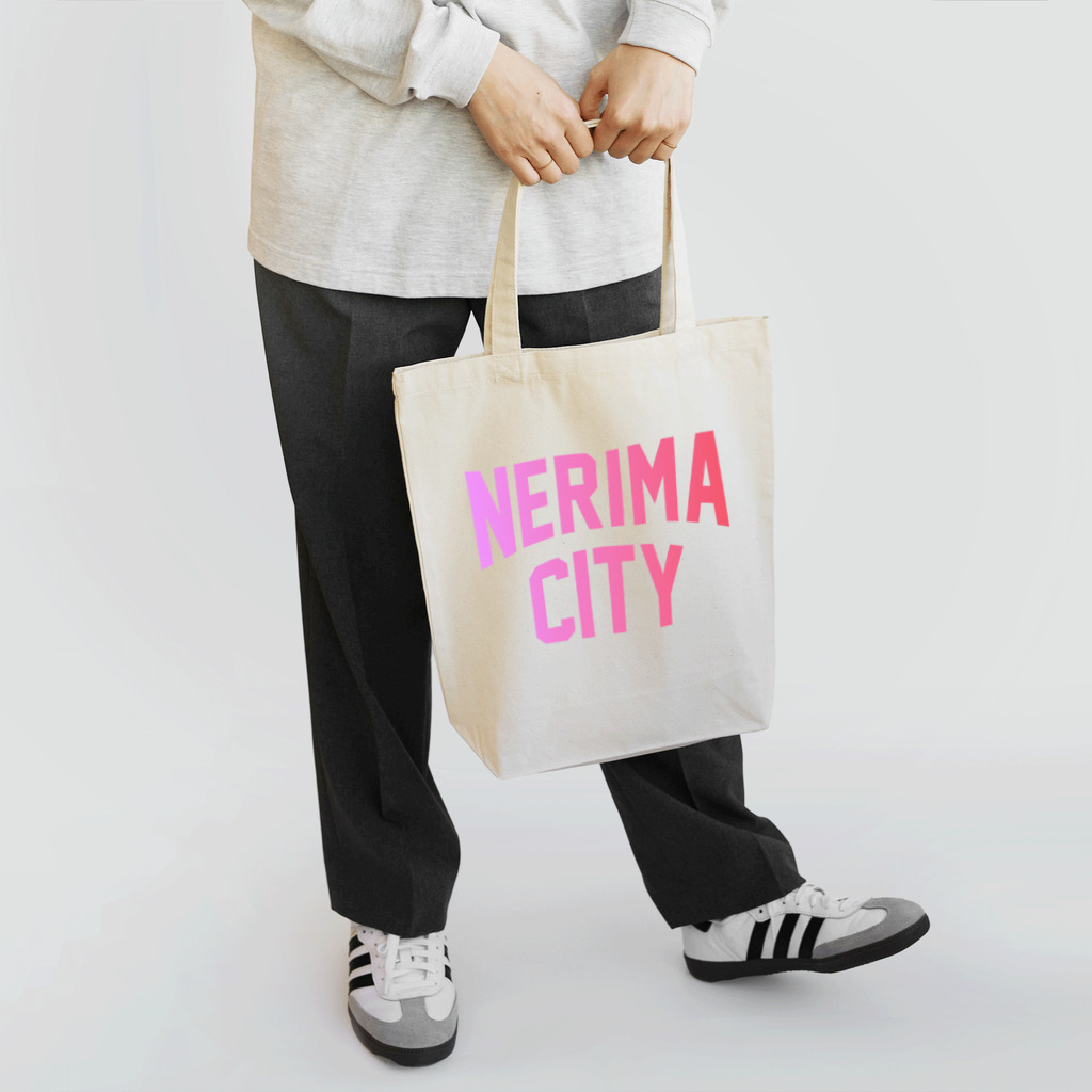 JIMOTOE Wear Local Japanの練馬区 NERIMA CITY ロゴピンク トートバッグ