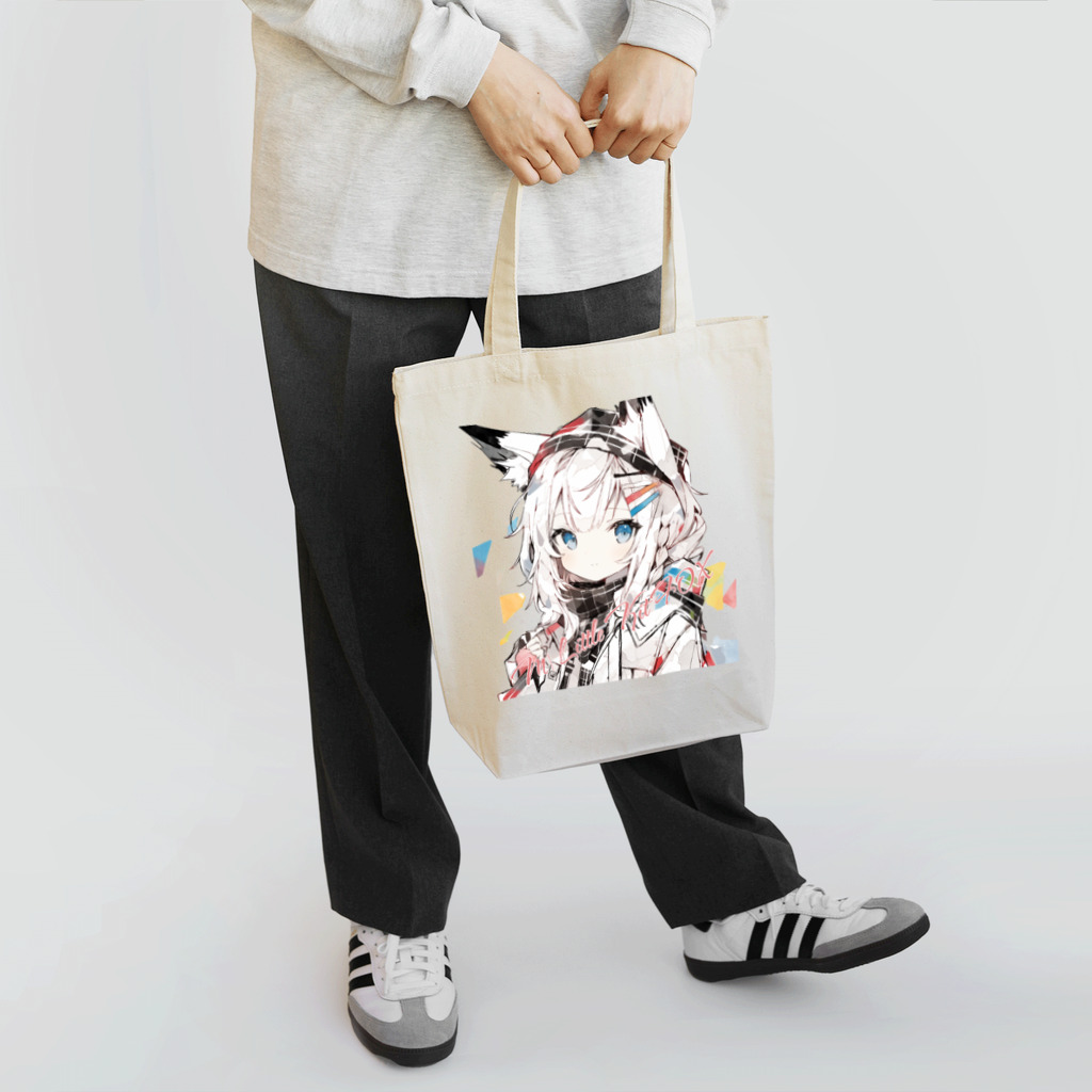 みゆみん@YouTuber ／M|Little Kit Foxの狐娘っ!! トートバッグ Tote Bag