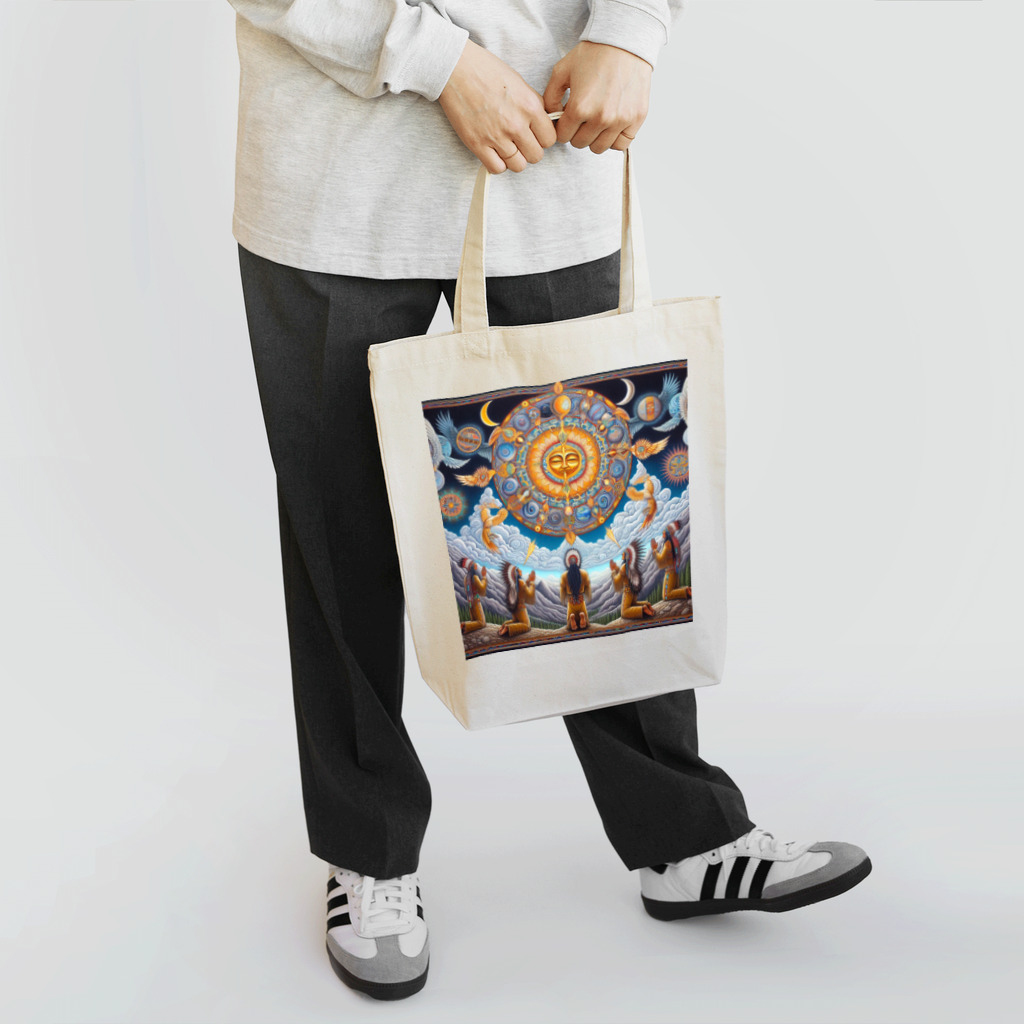 MKTU51の月　太陽　大地への祈り3 Tote Bag