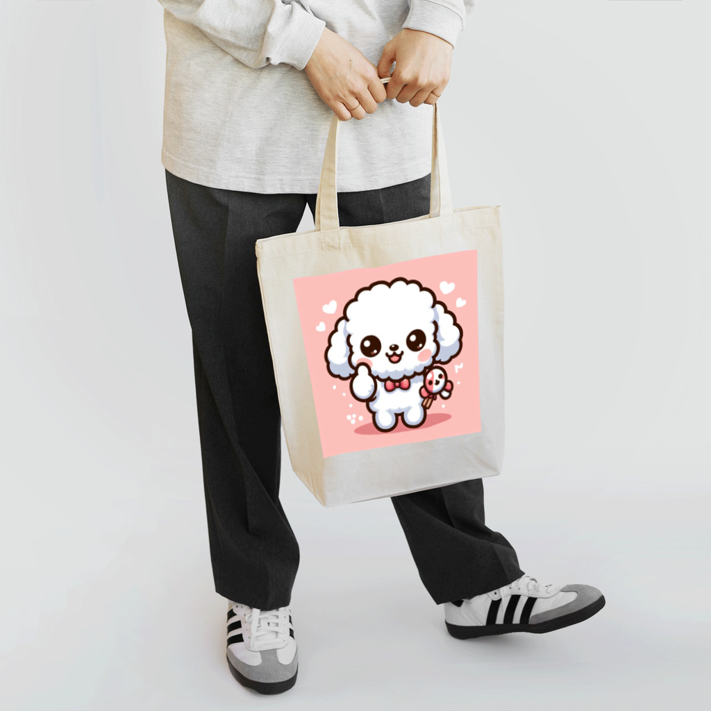 RyuReoの【ステッカー】ふわもこワンコ - がんばれver Tote Bag