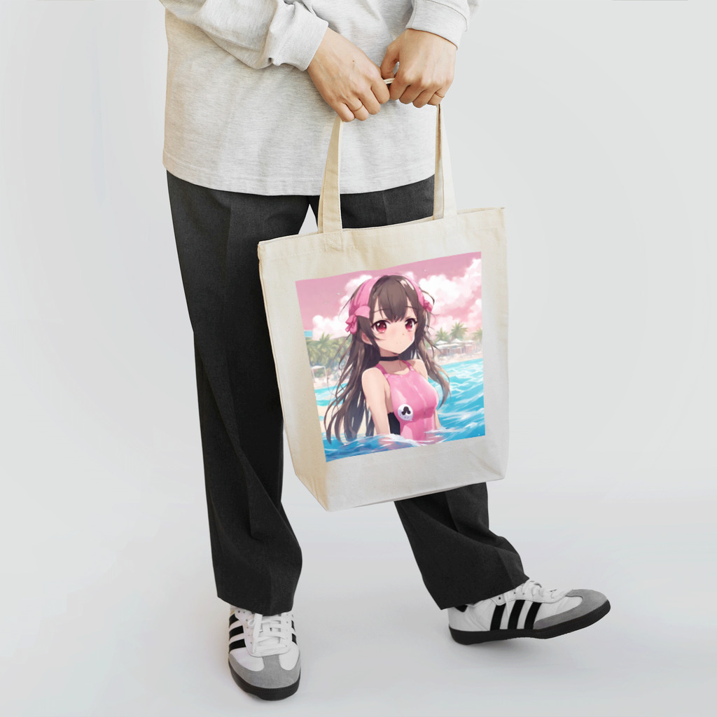 プリンゴブリンの海ビーチ水着子さん Tote Bag