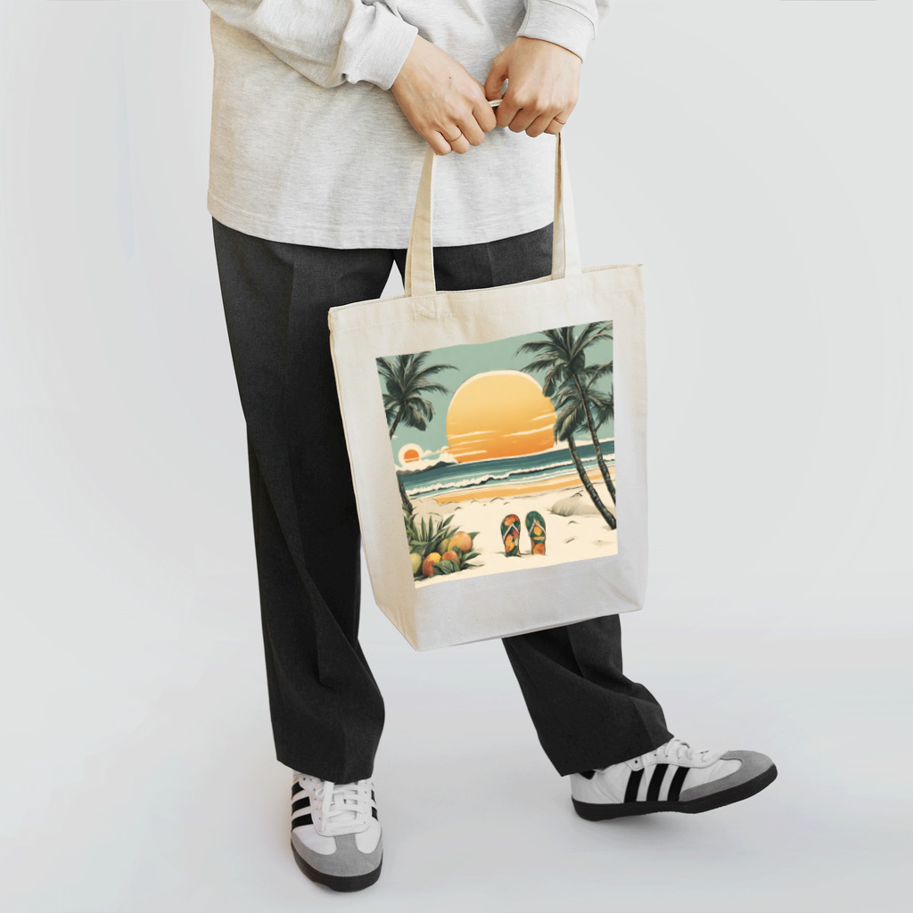 甘いマンゴーの甘い爽やかなマンゴーのイラストグッズ Tote Bag