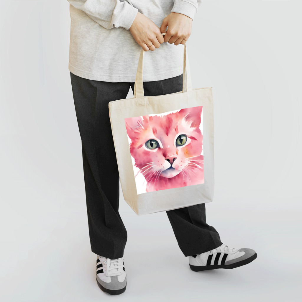 キャツアイのピンクの猫ちゃんやで Tote Bag