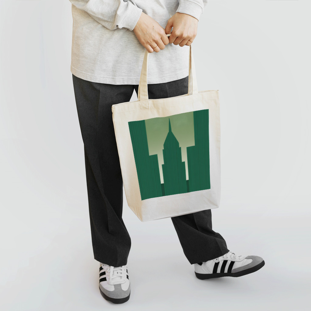 ASUTOMIのビルグッズ濃い緑色 Tote Bag